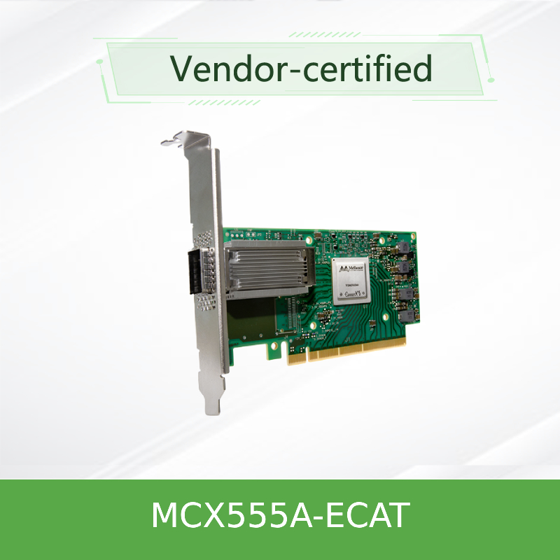Mellanox Ağ Kartı VPI Mellanox 100gbe Nic Adaptör Kartı MCX555A-ECAT ConnectX-5 EDR 100GbE
