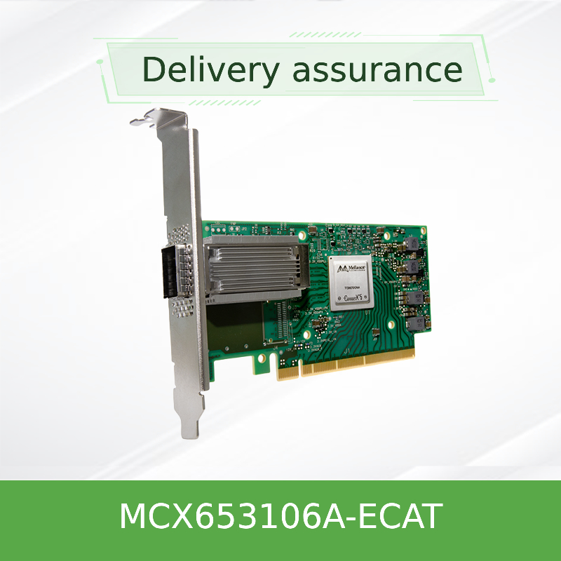 Orijinal MCX653106A-ECAT Connect X-6 100Gb/S Çift Portlu QSFP56 Ethernet Adaptörü
