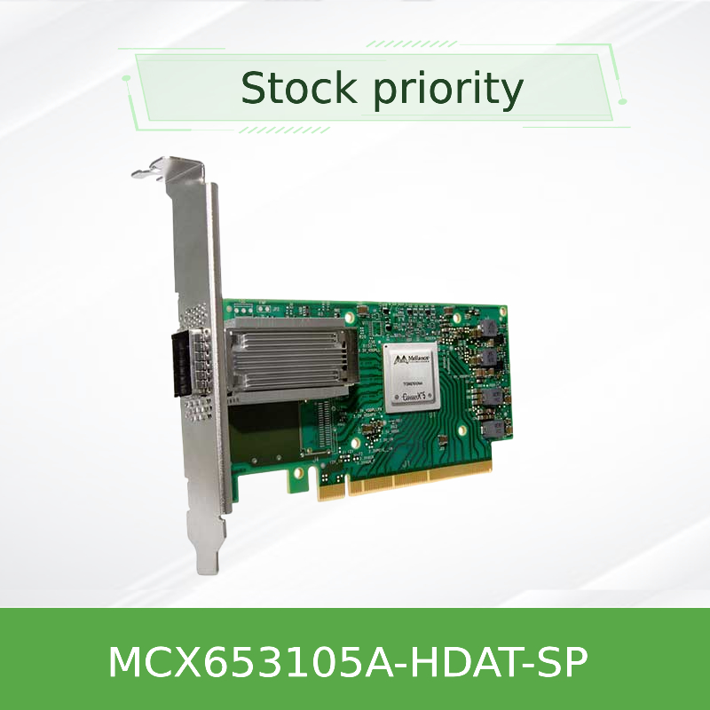 Mellanox ConnectX-6 MCX653105A-HDAT-SP VPI Tek Portlu HDR 200Gb/s InfiniBand & Ethernet Adaptör Kartı, PCIe 3.0/4.0 x16