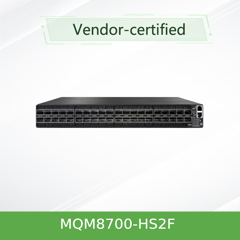 MQM8700-HS2F(920-9B110-00FH-0MD)  Quantum Mellanox ağ Hdr Anahtarı 40 Port 200 Gbit/S 40 Infiniband Portu