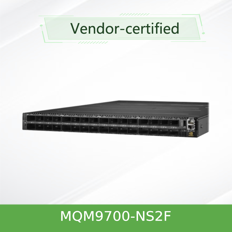 Infiniband MQM9700-NS2F ((920-9B210-00FN-0M0) Mellanox Network Switch 400G 16.8 Tbps Sunucu için