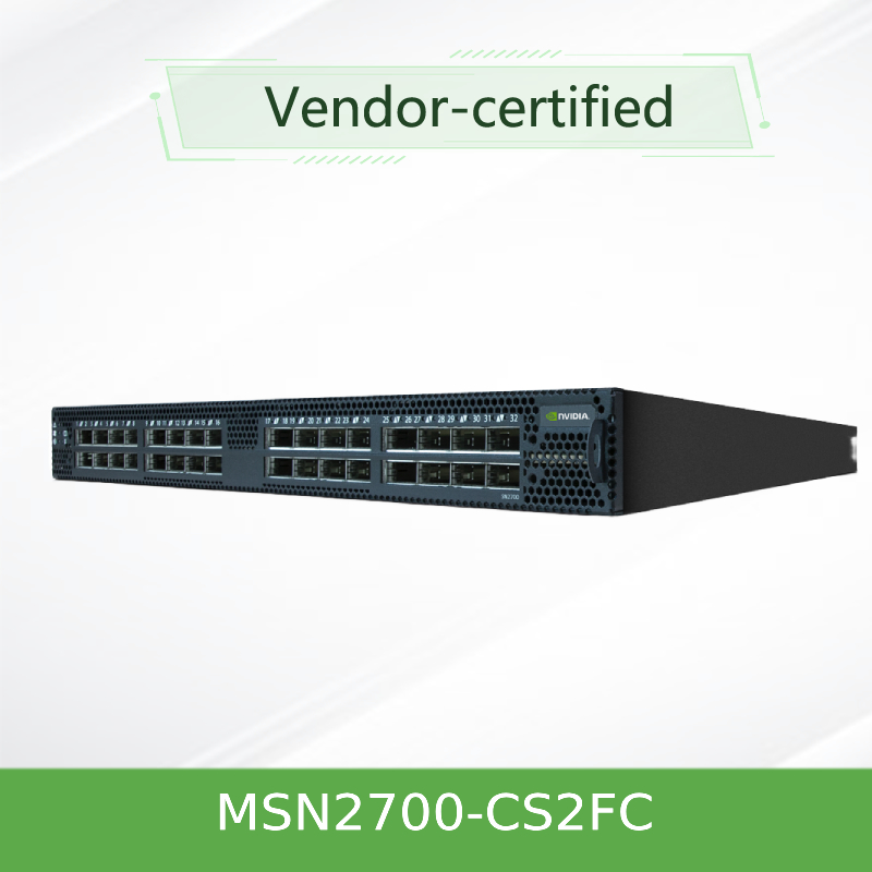 Tam Çift Yönlü Kümülüs Linux Mellanox Ağ Anahtarı MSN2700 - CS2FC 100GbE 1U