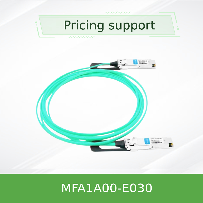 VCSEL tabanlı QSFP Mellanox AOC Kablosu MFA1A00-E030 IB EDR 100Gb/S'ye kadar