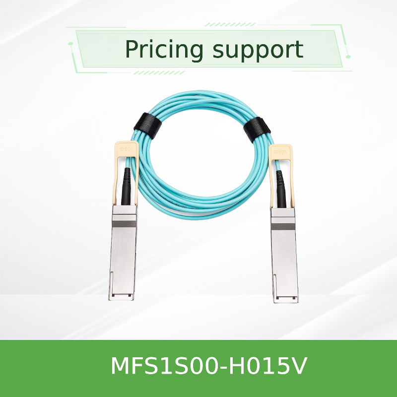 VCSEL Tabanlı IBTA Mellanox AOC Kablosu MFS1S00-H015V QSFP56 15m