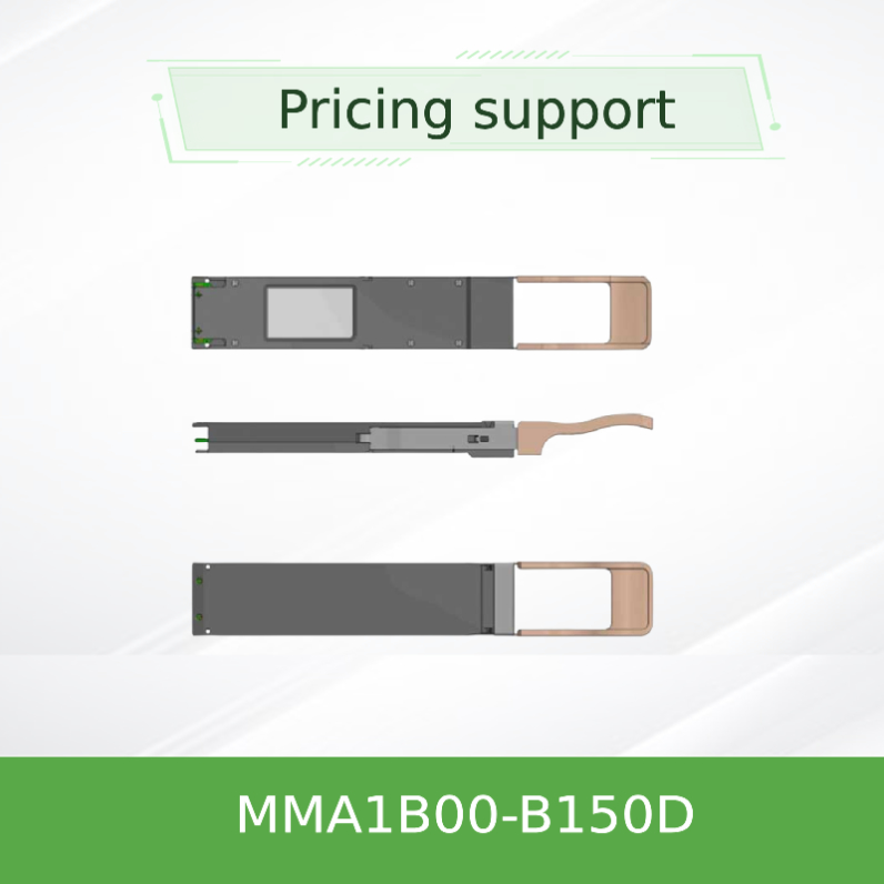 40GbE DDMI Mellanox Optik Alıcı-Verici QSFP+ 850nm MMA1B00-B150D MPO SR4, 150 m'ye kadar