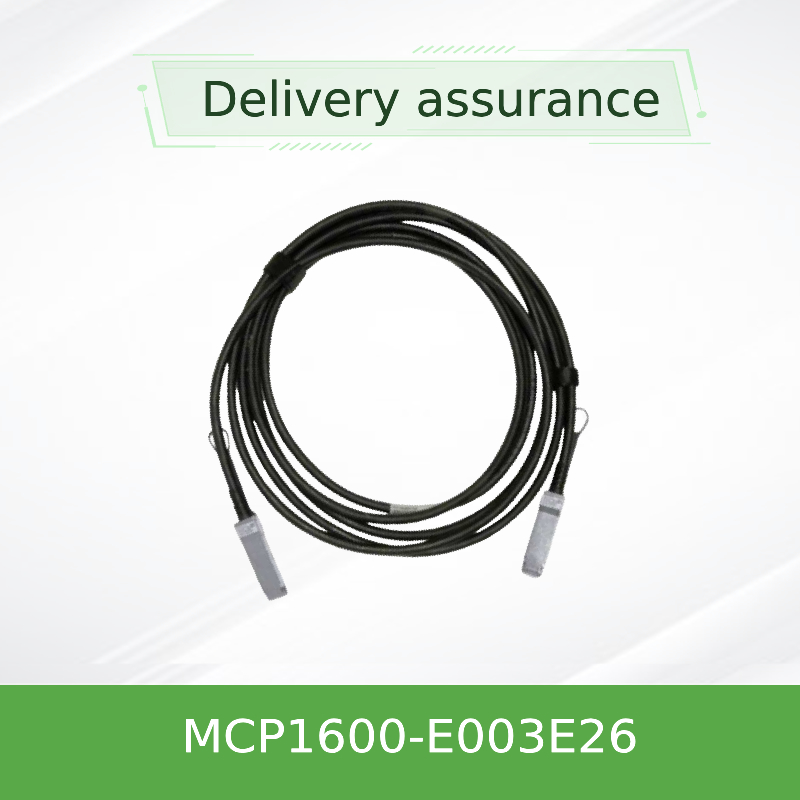 MCP1600-E003E26 Doğrudan Takılan Bakır Kablo InfiniBand EDR 100Gb/S'ye Kadar QSFP28 3m Siyah 26AWG