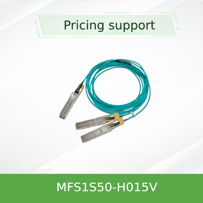 MFS1S50-H015V Mellanox Aoc kablosu InfiniBand Aktif Bakır QSFP+ - SFP+ Kablo Tertibatı