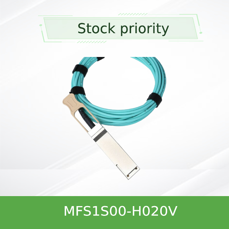 Konsol Mellanox AOC Kablosu MFS1S00-H020V IB HDR 200Gb/S'ye Kadar QSFP56 20m ağ kablosu