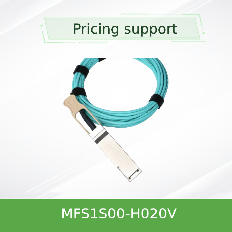 IB 200G 20M QSFP56 Mellanox AOC Kablosu MFS1S00-H020V Sunucuları Bağlayın