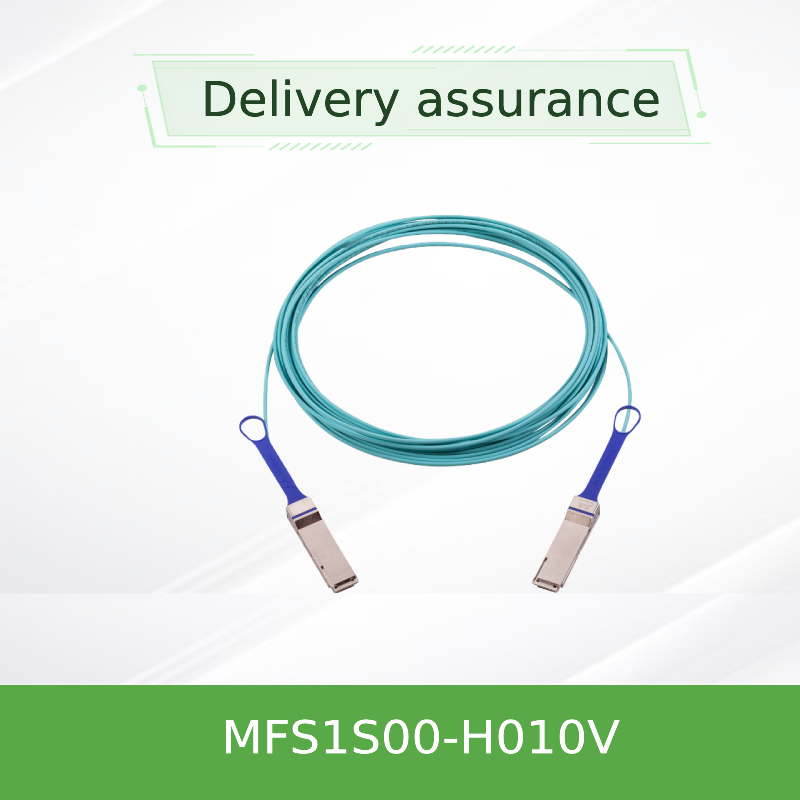 200G Mellanox AOC kablosu 10M QSFP56 MFS1S00-H010V Sunucularda yüksek hız