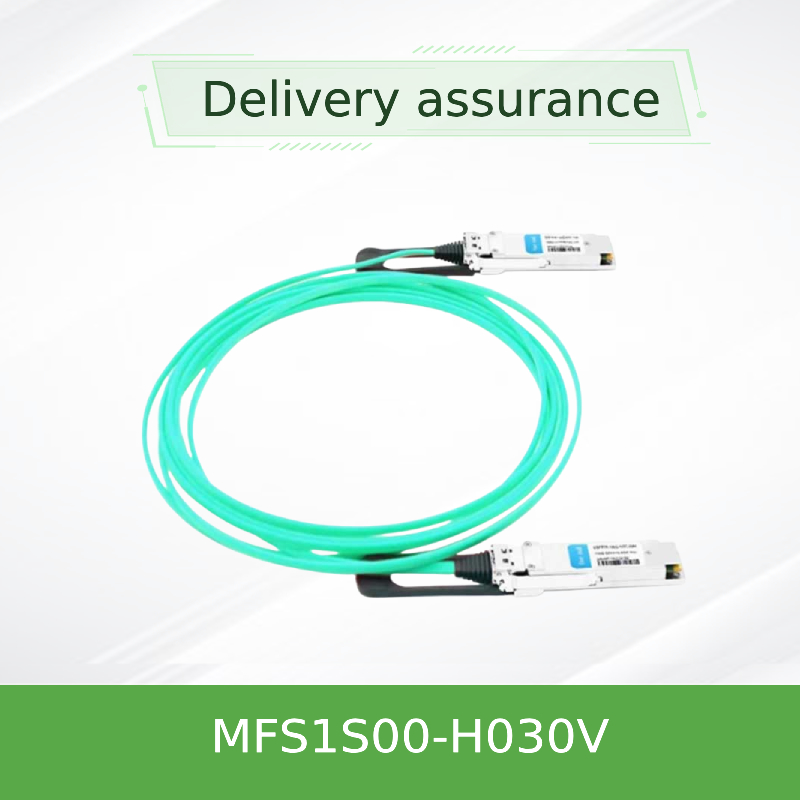 MFS1S00-H030V IB 200G mellanox Aoc kablosu Ağ Kablosu 30M QSFP56 Yüksek Hızlı Düşük Gecikmeli