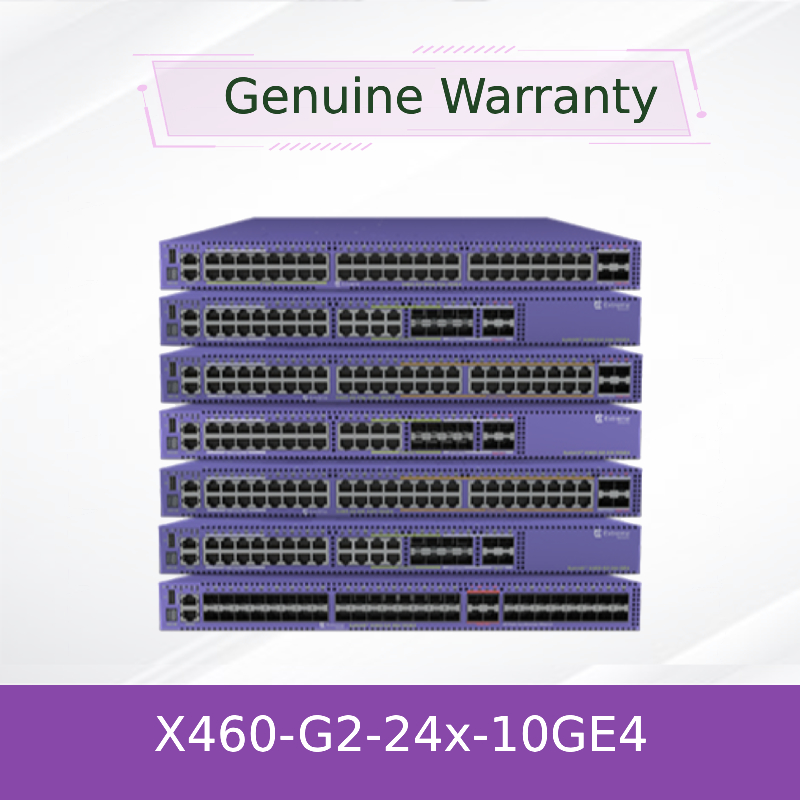 Yüksek Performanslı Yükleme Ekstrem Ağı AVB Switch Summit X460-G2-24x-10GE4-Base yeni ve orijinal