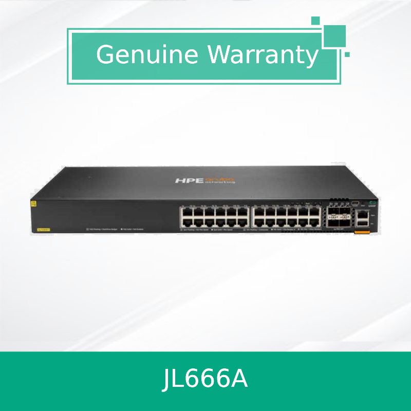 Jl666A 6300f Seri 24X Portlar 10/100/1000baset Poe+ Portlar ve 4X 1/10/25/50g SFP Portlar Ağ Ethernet Değiştiricisi