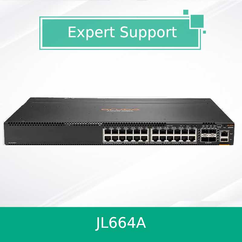Anahtar İnternet Aruba 6300m Serisi Anahtar 24-Port 1gbe ve 4-Port SFP56 Anahtar Jl664A