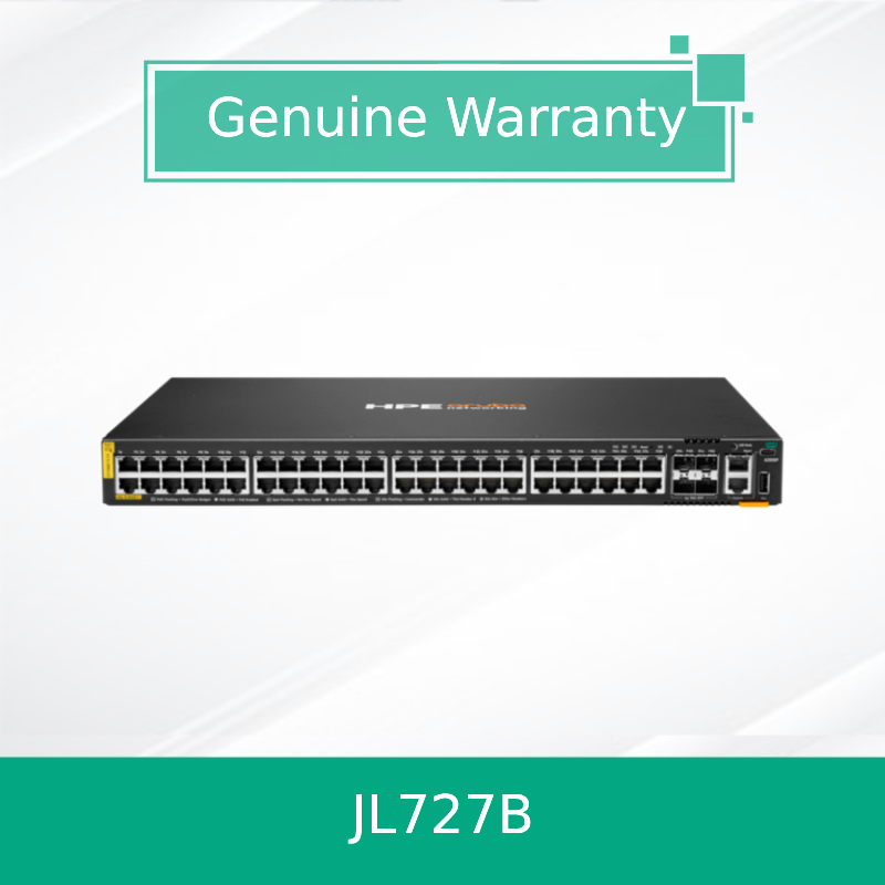 %100 Orijinal Ürünler Hpe Aruba Networking Cx 6200f 48g Sınıf-4 Poe 4SFP+ 370W Değiştirici (JL727B)