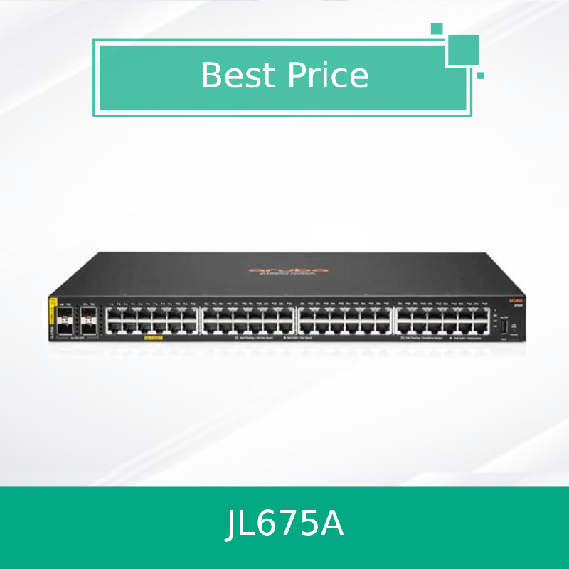 Hpe Aruba Networking Cx 6100 48g Class4 Poe 4SFP+ 370W Switch (JL675A) Yeni ve orijinal