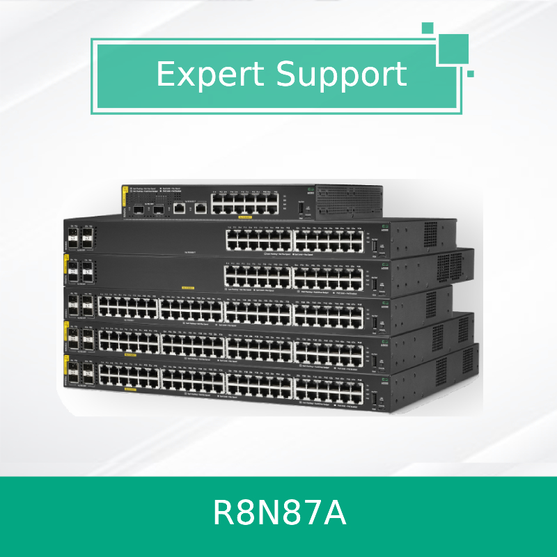 Hpe Aruba Networking Cx 6000 24G Class4 Poe 4SFP 370W Switch (R8N87A) Yeni ve orijinal