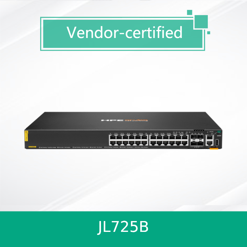 % 100 Orijinal Ürünler Hpe Aruba Networking Cx 6200f 24G Class-4 Poe 4SFP+ 370W Switch (JL725B)