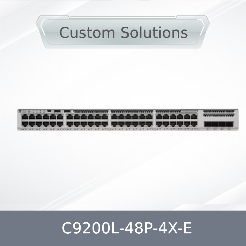 Stokta Yeni Orijinal C9200L-48p-4X-E Cisco Catalyst 9200L 48 Port PoE+ 740W 4X10g Uplink, Ağ Anahtarı
