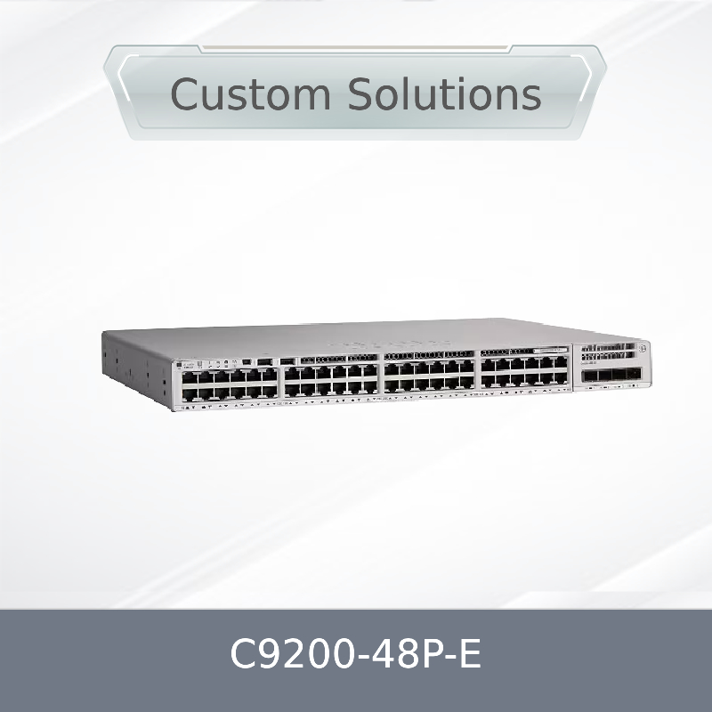 C9200-48p-E 48X 1g RJ45 PoE+Port Ağ Anahtarı 48 Port PoE+Network Essentials, X1 AC Güç Kaynağı ile