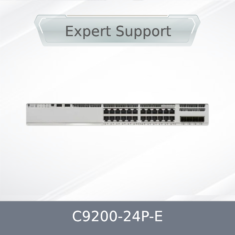 Orijinal C9200-24p-E 9200 Katman 2 Ethernet 24 Port Poe Ağ Anahtarı, Qos Fonksiyonlu
