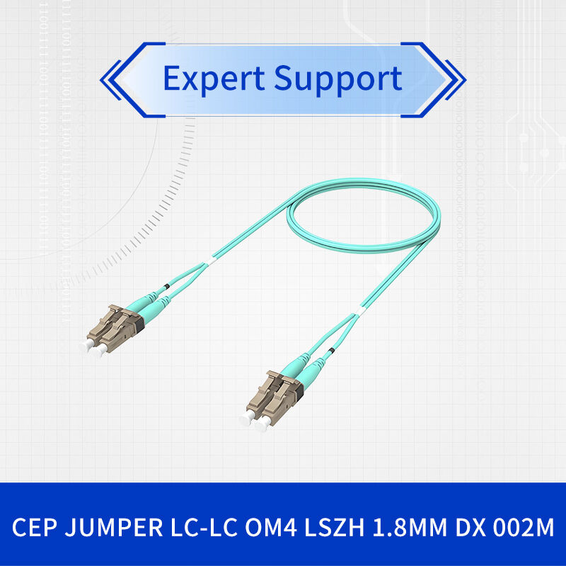 CommScope OM4 LC-LC Dubleks Fiber Optik Yama Kablosu, 50/125μm Çok Modlu, Aqua, LSZH Kılıf, 1.8mm