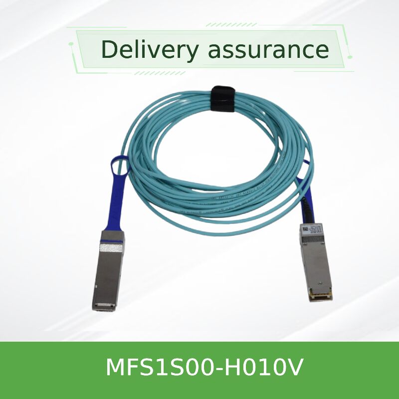NVIDIA Mellanox MFS1S00-H010V 200Gb/s QSFP56 Aktif Optik Kablo ¥ InfiniBand HDR ve 200GbE için 10m MMF AOC