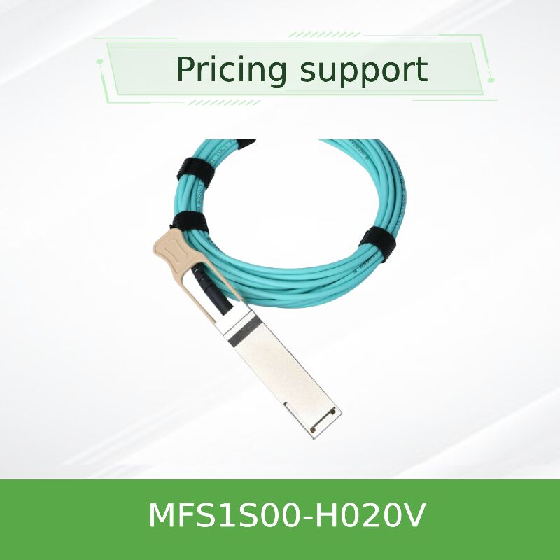 NVIDIA Mellanox MFS1S00-H020V 200Gb/s QSFP56 Aktif Optik Kablo – 20m MMF AOC InfiniBand HDR & 200GbE için