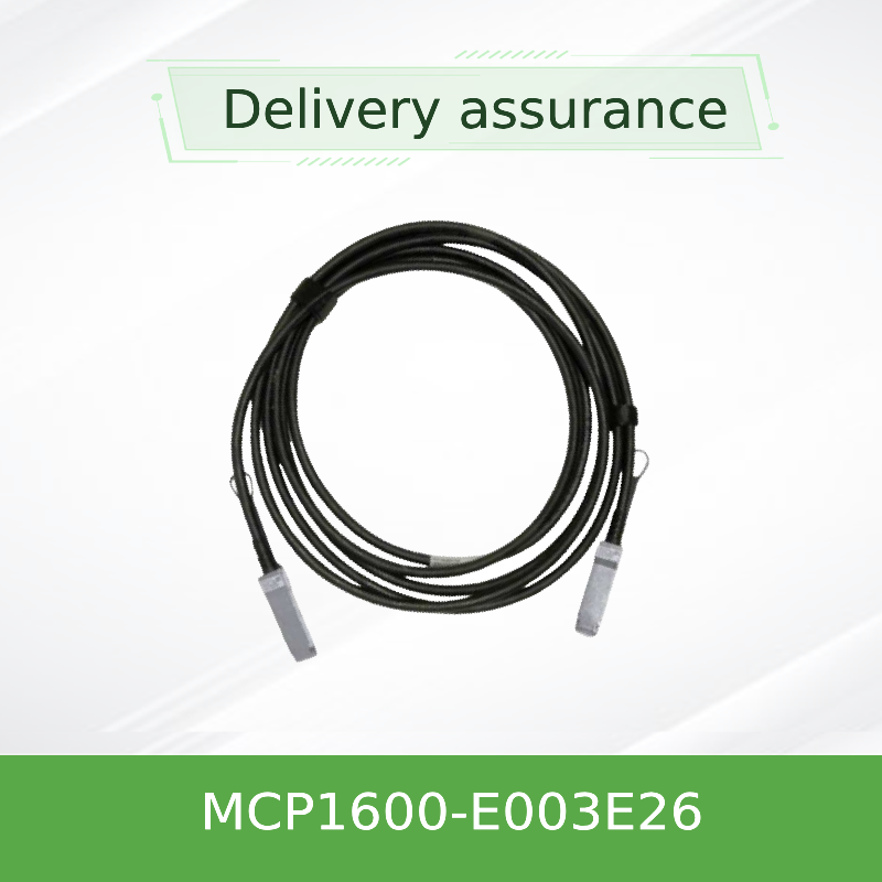 Mellanox MCP1600-E003E26 100Gb/s QSFP28 Pasif DAC Kablosu 3m, 26 AWG, InfiniBand EDR & 100GbE Uyumlu
