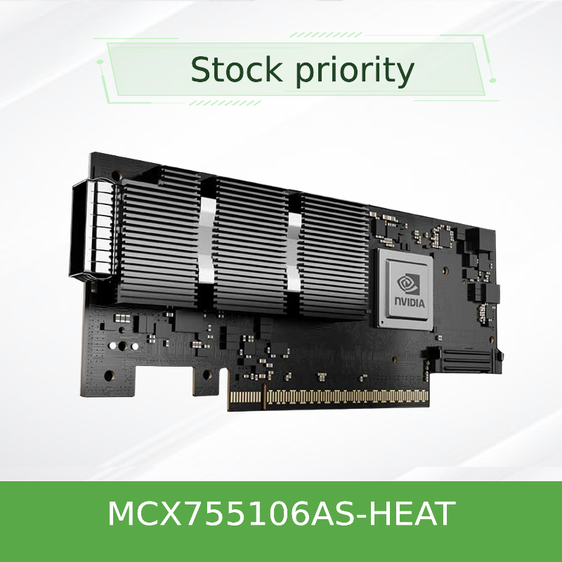 NVIDIA ConnectX-7 MCX755106AS-HEAT 400 Gb/s Çift Bağlantı Noktalı InfiniBand ve Ethernet Akıllı NIC, PCIe Gen5 ile